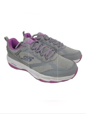Skechers Women's GOrun Trail Altitude running Sneakers shoes gray Purple Size 10